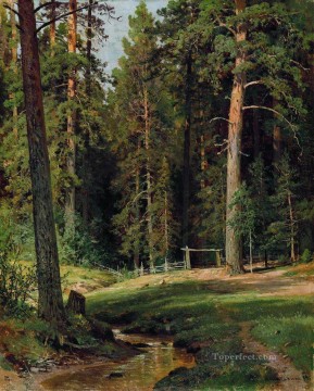 landscape Painting - edge of the forest 1884 classical landscape Ivan Ivanovich